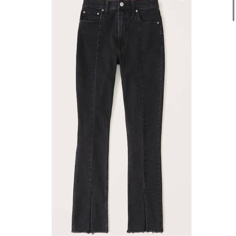 Abercrombie & Fitch Black High Rise Skinny Jeans w/ Slits